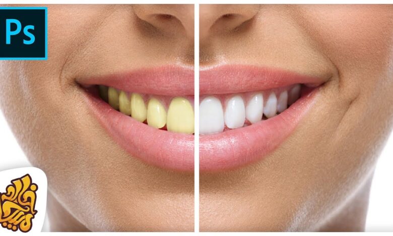أسهل طريقه لتبيض و تنظيف الأسنان بإحترافيه علي فوتوشوب | BEST Way to Whiten Teeth in Photoshop CC